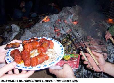 Foguerons de Sant Antoni en Barcelona